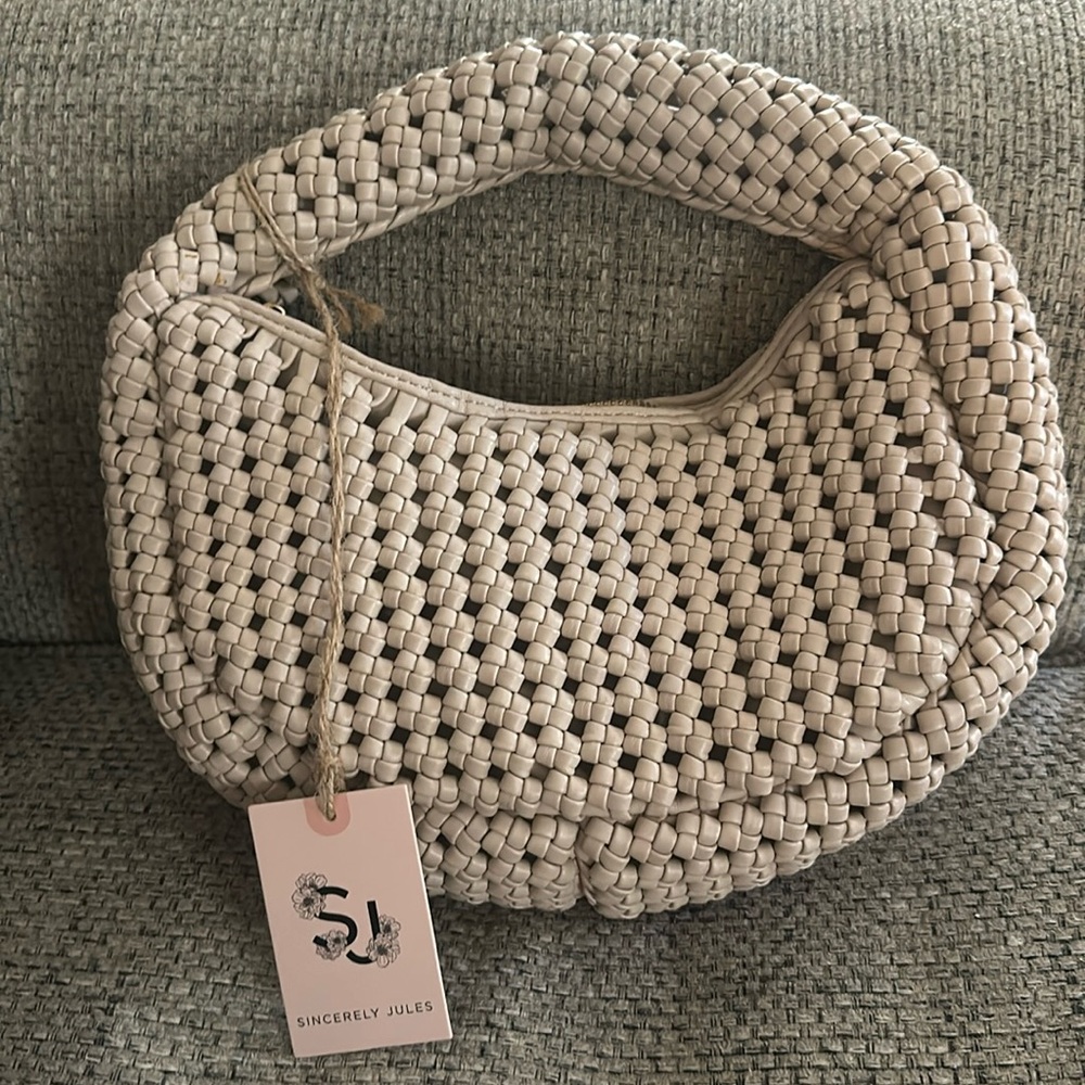🤍 Sincerely Jules Cream Woven Clutch | Neutral Straw Handbag